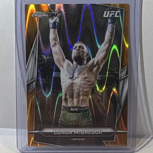 Topps Chrome UFC 2026 Conor McGregor #5 Orange RayWave Refractor Numbered 25/25