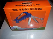 NIB HIKE 'N GUIDE RUFF HEWN CARABINER LIGHT KNIFE FILE OPENER SCREWDRIVE COMPASS