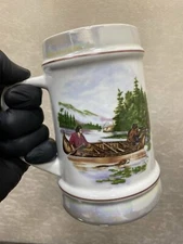 Old Collectible Rare Beer Mug Hunting Cancer USSR 1990s 