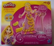 CONTAINS WHEAT- Play Doh Design a Dress Rapunzel NEW playdoh disney princess