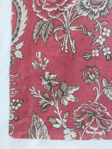 Ralph Lauren 2 King Kissenbezüge Blumenmuster rot hellbraun schwarz Schnörkel Bettwäsche Dekor  - Bild 1 von 10