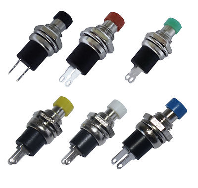 Miniatur Drucktaster Taster mit Metallschaft 30V DC 0,5A / mini TASTER Schließer