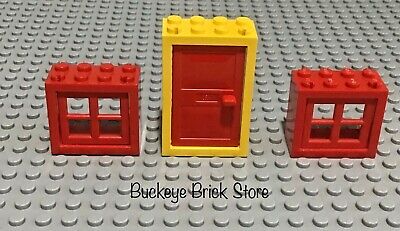 1 x Lego ® Collection Window & Door Red as in the photo used.