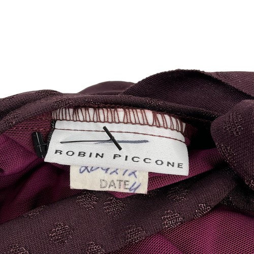 Robin Piccone Swimsuit Women's Sz M Wine Julianna Ruffled One-Piece $168 Nwt - Picture 11 of 15