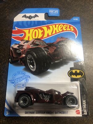 Hot Wheels Batman Arkham Knight Batmobile Die-Cast Car - 1:64 Scale Red Edition, Collectible Vehicle