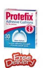 Protefix Adhesive Cushions - Denture Pad For The Upper Jaw, Pack Of 30