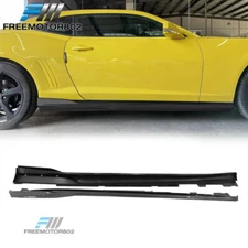 For 16-24 Chevrolet Camaro Rocker Style Side Skirts Panel Carbon Fiber Print 4PC