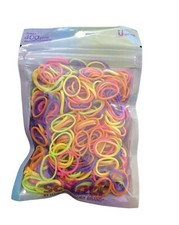  Pack of 2 Scunci Hair Elastics - Multicolor Rubberbands for Hair - 400pcs-33833