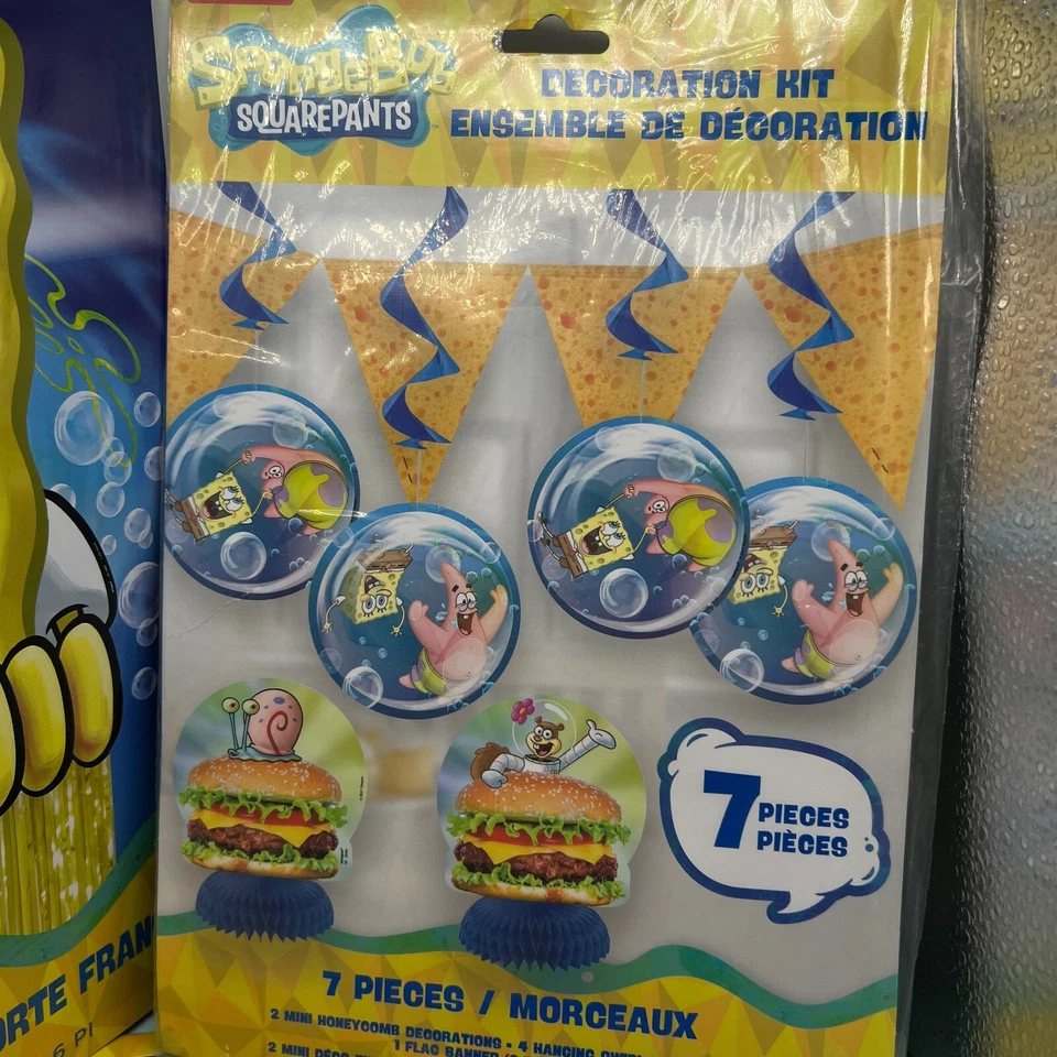 SpongeBob Squarepants Party Decorations Door Curtain, Table Decor, Hanging Decor - Image 3 of 4