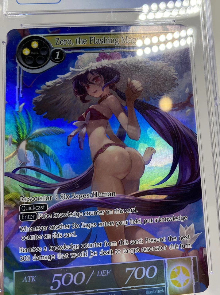 CGC 9 Zero, the Flashing Warrior Mage (Skirtless Promo) Force of Will - Image 4 of 4