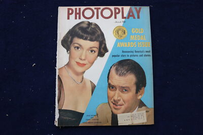 1950 MARCH PHOTOPLAY MAGAZINE - JANE WYMAN & JIMMY STEWART COVER - E 17837