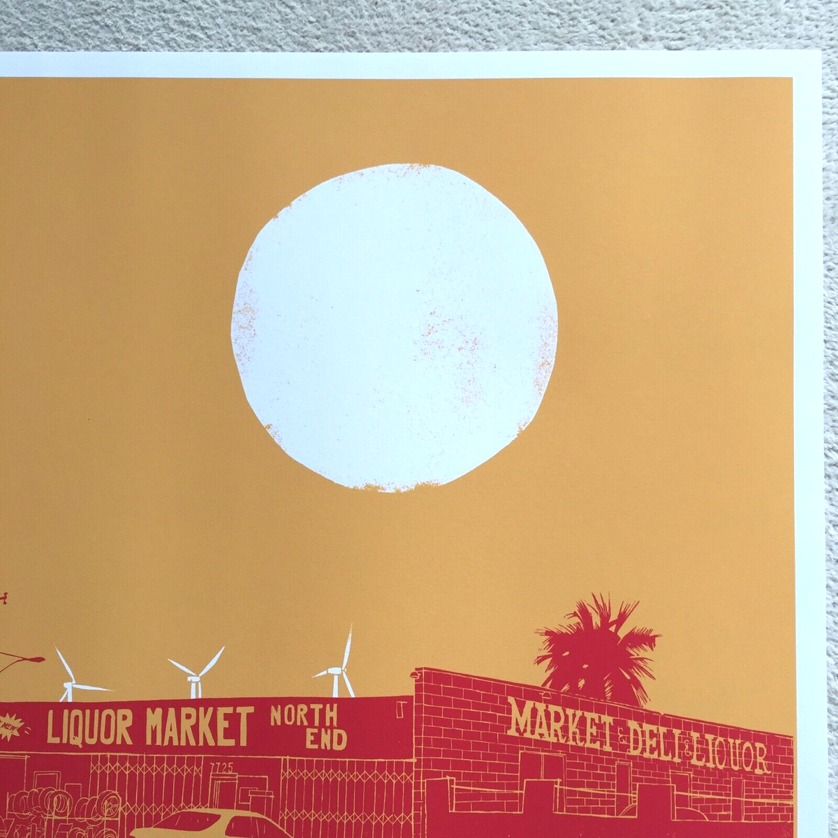 Evan Hecox Palm Springs North End print AP edition Rare! 2009