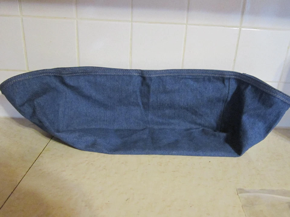 Longaberger Blue Denim Letter Tray Liner 28677165 ~ Liner Only ~ 13" x 10" x 5" - Image 4 of 4