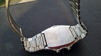 アヤト Seiko Quartz H357-505B Alarm Chronograph Ana Digi Vintage Watch