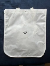 Lululemon Reusable Shopping Tote Bag Large White New