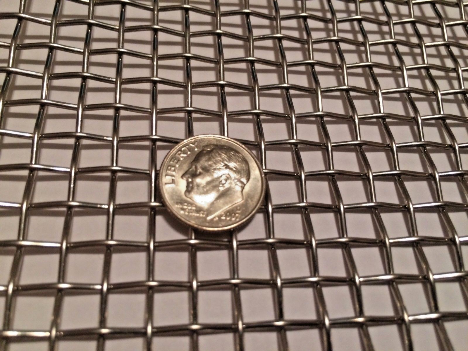 t-304 Stainless Steel Mesh - 304 #4 .047 Stainless Steel Wire Mesh 12" x 12"