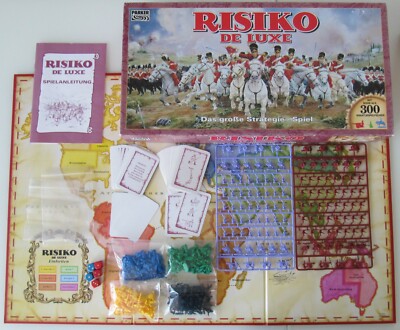 LIKE NEW - some UNPLAYED: RISK DE LUXE! The FULL GOSSE Edition! 2 ARMIES ORIGINAL BOX!