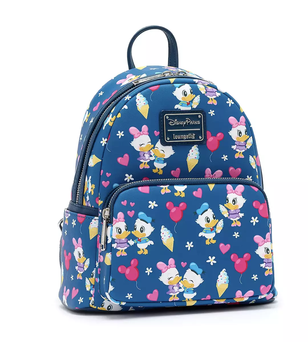 2022 Disney Parks Loungefly Donald u0026 Daisy Duck Love Ice Cream Mini Backpack  NEW | eBay