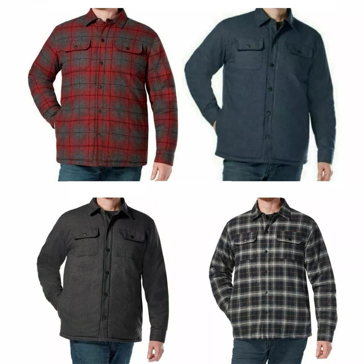 Rugged elements men's insulated shirt jacket on sale