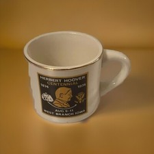 Vintage 1974 BSA Boy Scout Herbert Hoover Centennial West Branch Iowa Coffee Mug