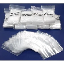 1000 Ziplock Bags 2x3 Reclosable Clear Poly Bag 2" x 3" 2mil Plastic Baggies