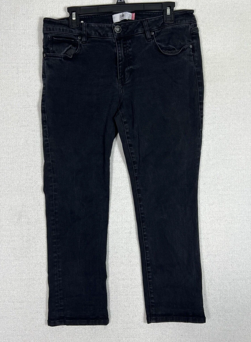 Cabi New Crop Black Jeans Womens 12 Cropped eBay