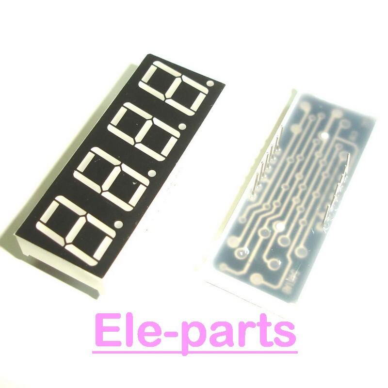 10 Pcs 4 Digit 0.56 Inch Red 7 Segment Led Display Common Cathode Digital Tube
