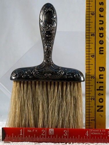 Antique Gorham Repousse Sterling Silver Handled Clothing Brush / Duster - Picture 9 of 9