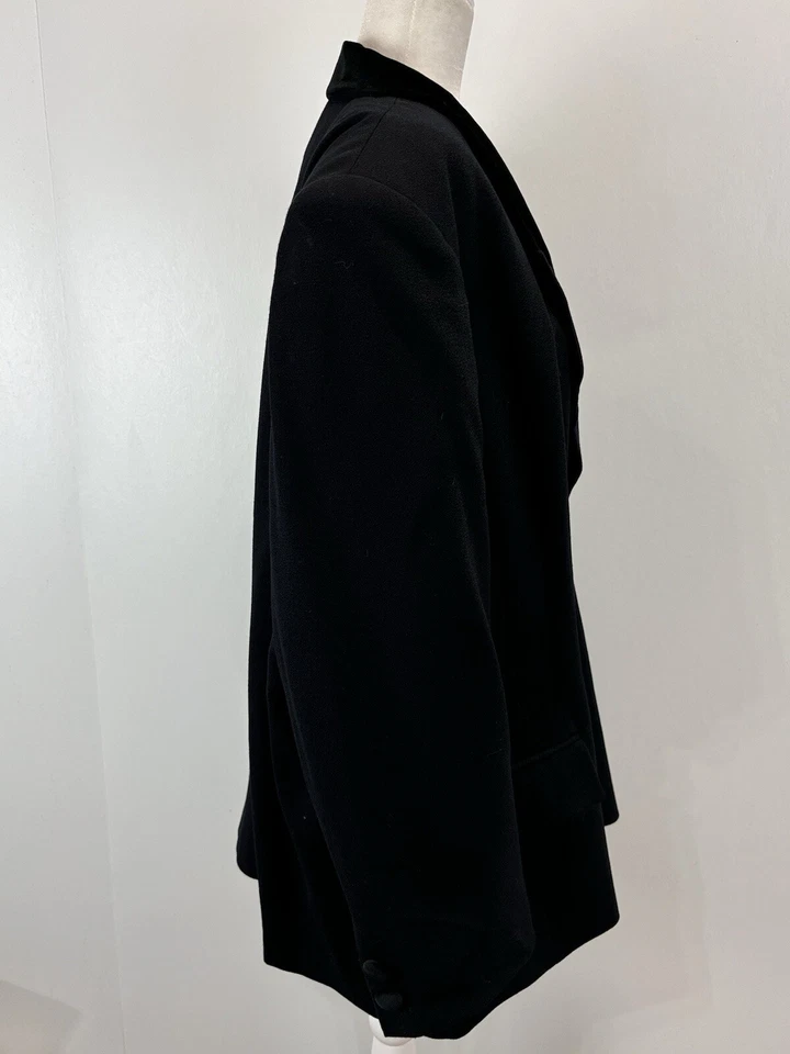 Винтажный Jones Нью-Йорк 100% камвольная шерсть блейзер куртка Sz 24W плюс двойной груди  - Изображение 4 из 4