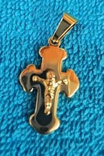1" Brass Cross Pendant