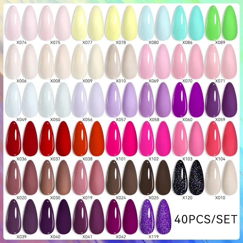 40/20Pcs/Set Colorful Gorgeous Gel Nail Polish Kit Autumn Manicure Soak Off Nail
Opens in a new wind