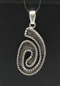 Plain Sterling Silver Pendant Solid 925 Spiral PE001067 Perfect Quality Empress 