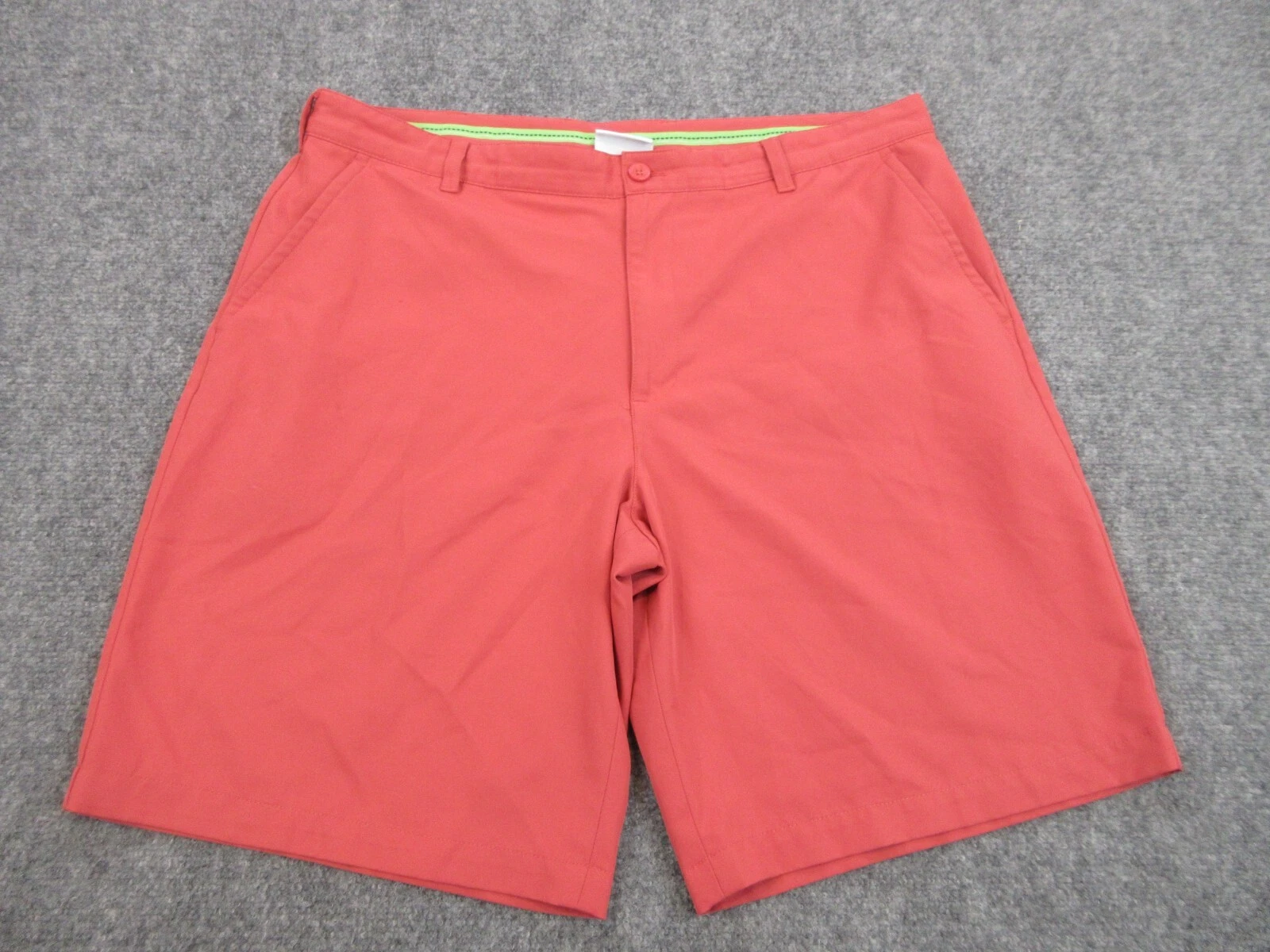 Izod Shorts Mens Adult 40 Red Golf Lightweight Logo Casual Pockets 40x21