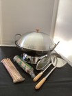 Taylor NG Taiwan 9 Piece Cooking Wok Set Plus Extra Chinese Bamboo Chopsticks