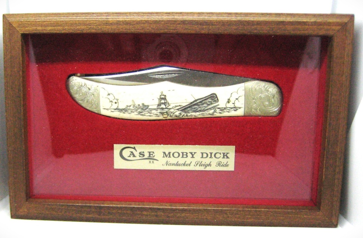 Case XX USA 1977 NOS W165 SS SAB Scrimshawed Bone Moby Dick