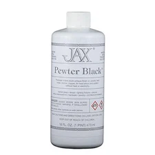 JAX Pewter Black Metal Antiquing Solution 16oz Easy to Use Non Toxic Made in USA