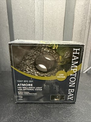Hampton Bay Atmore LED Round Well/Deck Light 150 Lumen 3000K InGround Deck Light