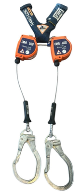#ad 3M DBI SALA Nano Lok Edge SRL Twin Leg Quick Connect 8ft Self Retracting Orange $109.99