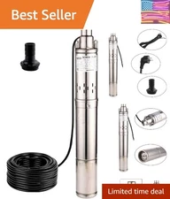 High-Performance 1HP Submersible Pump - 750W, Ideal for Farms & Home Supplies