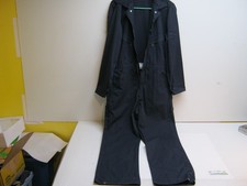 Pre-Owned Berne Workwear S 36"-38" SHORT Canvas Coveralls Black Work Uniform