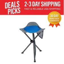 Portable Tripod Stool for Camping and Hiking - Lightweight, Supports 225 lbs