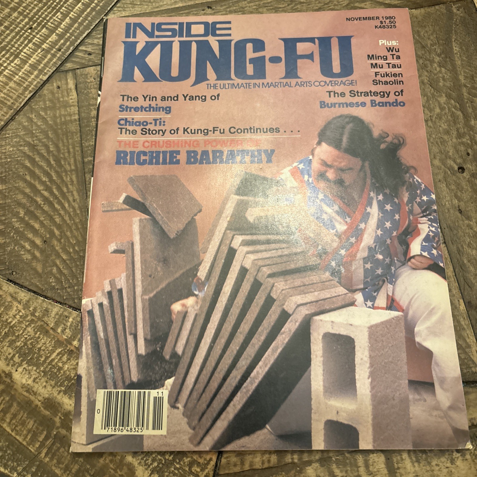 Rare 11/80 Inside Kung Fu Magazine Richie Barathy Black Belt Karate Martial Arts