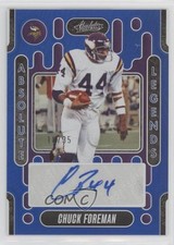 2024 Panini Absolute Legends Signatures Blue 18/35 Chuck Foreman Auto 16zo
