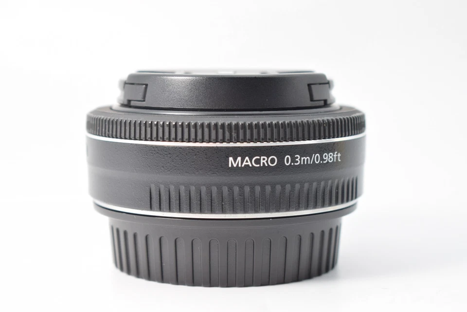 Lente gran angular Canon EF 40 mm F/2,8 STM negra AF Pancake [casi como nueva] #1738 Foto 3 de 4