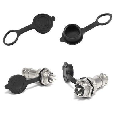 GX12 GX16 GX 20 Aviation Plug Waterproof Cover Dust Cap for 12/16/20mm Socket