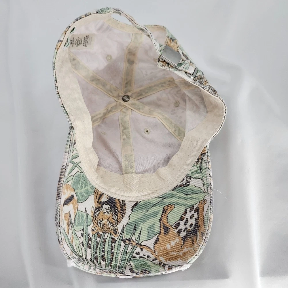 Aerie Hat One Size Cap Strapback Animal Print Safari Jungle AOP Adjustable