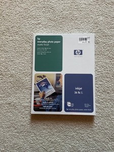 HP Invent Matte Inkjet Photo Paper 8.5" x 11" 36 lb 100/Pack C7007A New Sealed