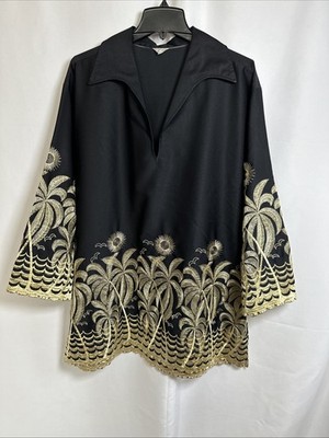 VTG NOS LA CITA ACAPULCO MEXICO Men's EMBROIDERED Shirt AMAZING RARE ETHNIC 2XL