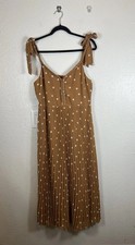 Sezane Robe Midi Nella Dress Womens US Size 10, 42 Polka Dot Terracotta