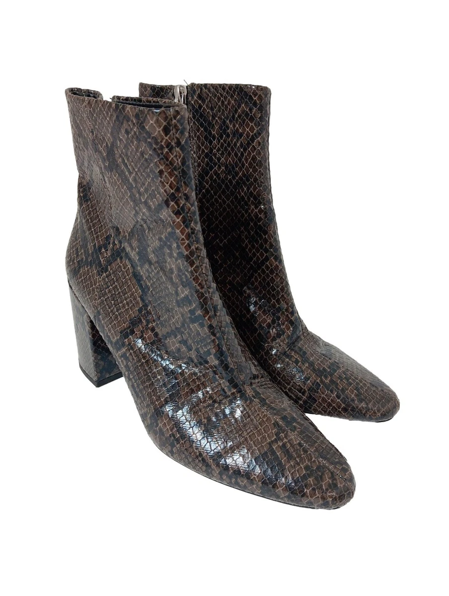 Bottines Zara Argent à Strass Talon 9.5 Cm - Taille UK 4/5 (37/38) Neuves